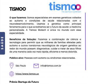 Tismoo ganha prêmio Startups do Futuro na categoria Saúde — Portal da Tismoo